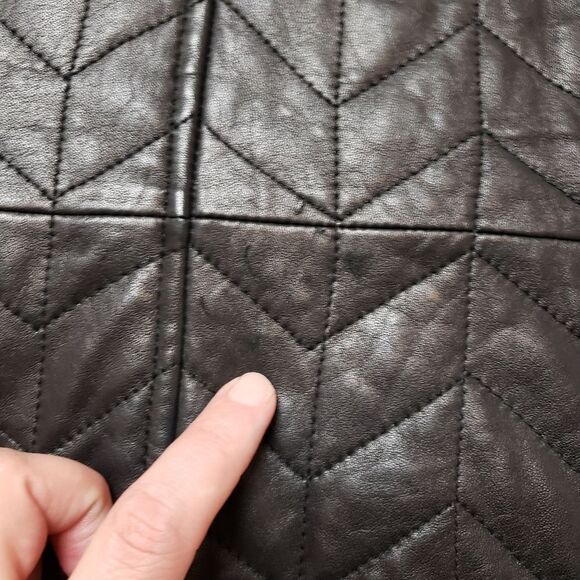 Lambskin Worthington Women's lamb skin leather jacket Size Medium - Picture 8 of 14